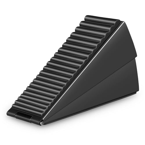 CONGARTENO Rutschfester Türstopper Türkeilstopper Türstopps Türstopper für die Unterseite der Tür starr Stopperfeder Türkeilsicherung Gummikeil Zinklegierung Schwarz von CONGARTENO