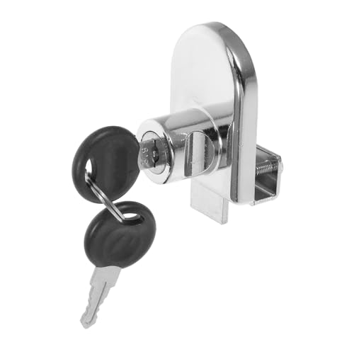 CONGARTENO Schiebetürschloss aus Robustem Zinklegierung mit Schlüssel Zuverlässiger Schutz für Glas Vitrinenschränke Modernes Elegantes Design Langlebiges Möbelschloss für Schiebetüren und von CONGARTENO