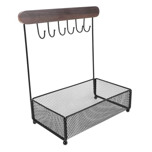 CONGARTENO Schmuck Organizer Stand mit Quadratischem Sockel Aufbewahrungsregal für Schlüssel und Accessoires Ablagefach für Schreibtisch und Eingangsbereich Vielseitig Einsetzbar für Zuhause von CONGARTENO