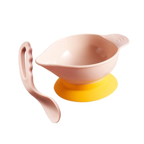 CONGARTENO Schüssel und Löffel mit Saugnapf Auslaufsichere Junge Mädchen Schüssel für Selbstständiges Essen Ergonomischer Löffel für Babygriff Frei für Brei und Beikost Rosa CONGARTENO Schüssel und Löffel mit Saugnapf Auslaufsichere Junge Mädchen Schüssel für Selbstständiges Essen Ergonomischer Löffel für Babygriff Frei für Brei und Beikost Rosa von CONGARTENO