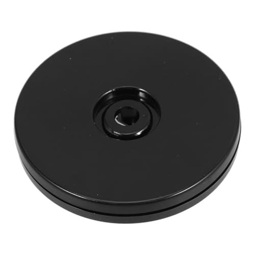 CONGARTENO Schwarzer Lazy Susan Drehteller Drehbare Acrylplatte Drehbar für Küche Esstisch Gewürzregal und Buffet Vielseitiger Organizer für Familienessen und Partys von CONGARTENO