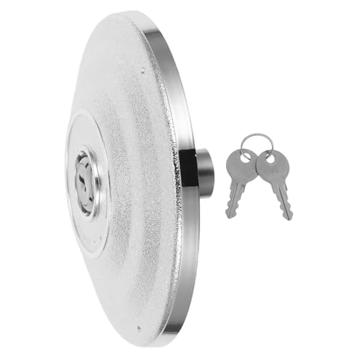 CONGARTENO Selbstbedienungsautomat Ersatz-top-deckel mit Schloss für Süßigkeiten Kaugummiautomaten Verstärkte Passend für Handels Bildungseinrichtungen Silberfarben von CONGARTENO