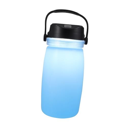 CONGARTENO Solarbetriebener USB Wasserkocher Camping Kessel Leuchtender Trinkbecher Leicht Tragbar aus Abs Silikon für Outdoor Wandern Reise von CONGARTENO