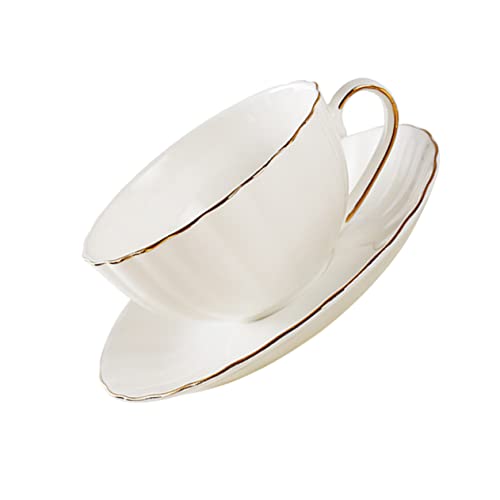 CONGARTENO Tassen Weiß Set Mit Untertasse Porzellan Kaffee Und Teetassen Für Küche Büro Und Zuhause Robust Und Langlebig CONGARTENO Tassen Weiß Set Mit Untertasse Porzellan Kaffee Und Teetassen Für Küche Büro Und Zuhause Robust Und Langlebig von CONGARTENO