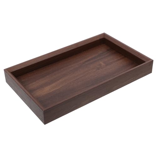 CONGARTENO Teetisch und Obsttablett aus Walnussholz Servierplatte aus Holz elegant und stabil für Küche und Esszimmer von CONGARTENO