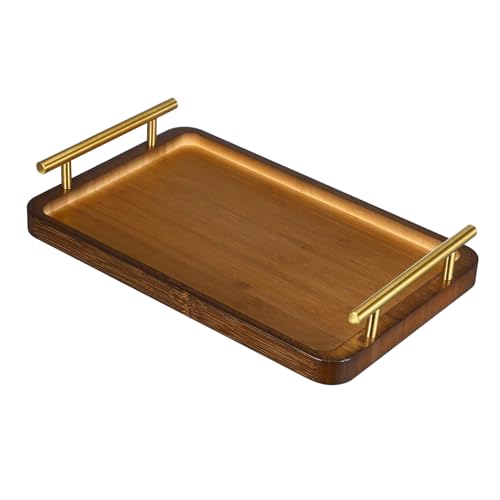 CONGARTENO Teeservice Tablett Aus Massivholz Essensbretter Für Partys Essenstablett Aus Holz Frühstückstablett Fürs Bett Serviertablett Aus Holz Mit Griff Holztabletts Holztabletts Für von CONGARTENO