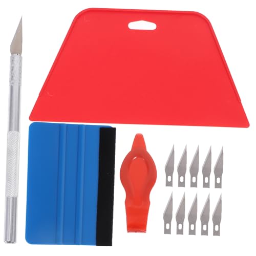 CONGARTENO Teiliges Auto folierungs Tapeten Filzkante Rakel Vinylfolie Glättungswerkzeug Rutschfestem Cutter und Squeegee für Effiziente Fensterfolien Wandverklebung CONGARTENO Teiliges Auto folierungs Tapeten Filzkante Rakel Vinylfolie Glättungswerkzeug Rutschfestem Cutter und Squeegee für Effiziente Fensterfolien Wandverklebung von CONGARTENO