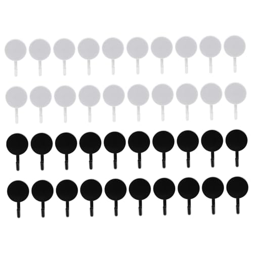 CONGARTENO Teiliges Selbstklebende Wasserdichte Aufbewahrungshaken Starke Tragkraft ohne Bohren als Handtuchhaken für Bad und Tür in Schwarz und Weiß für Vielseitige Wandmontage von CONGARTENO