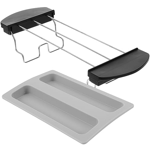 CONGARTENO Toaster Warming Rack Sandwich Rack Halter Teiliges mit Backzubehör für Toaster Grillfunktion und Küchenorganizer Schwarz mit Staubschutz CONGARTENO Toaster Warming Rack Sandwich Rack Halter Teiliges mit Backzubehör für Toaster Grillfunktion und Küchenorganizer Schwarz mit Staubschutz von CONGARTENO