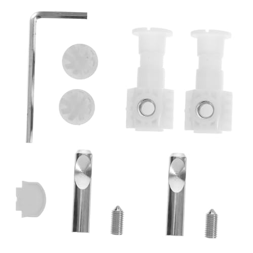 CONGARTENO Toilettensitz Befestigungsschrauben Schwarz Robust Langlebig für Wand wc und Hängende Toiletten Sichere Montage Anschlussset Zubehör von CONGARTENO