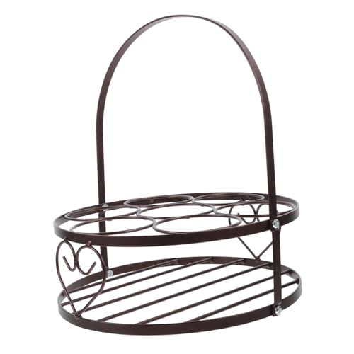 CONGARTENO Tragbarer Bierflaschenhalter Griff Robuster Getränketräger für Outdoor Picknick Praktischer Flaschenträger für Zuhause Hotel und Clubgebrauch Kupferfarben von CONGARTENO