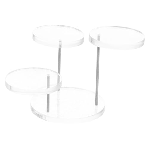 CONGARTENO Transparenter Acryl Schmuckdisplay Ständer mit Rundes Platzsparendes Ring Schmuckpräsentationsregal für Ladentheke und Vitrine von CONGARTENO