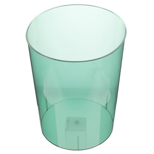 CONGARTENO Transparenter Kreativer Müllbehälter aus Pet Vielseitig als Moderner Papierkorb oder Stilvoller Blumenhalter für Büro und Zuhause Mittlere Grüner Farbton von CONGARTENO