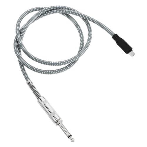 CONGARTENO USB C zu Audio Gitarrenkabel Kompatibel mit Gitarre Smartphone PC Langlebiges Kupferkabel für Klare Stabile Tonübertragung Einfache Plug And Play Verbindung von CONGARTENO