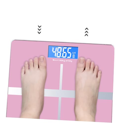 CONGARTENO USB Wiederaufladbare Digitale Personenwaage Creative Körperwaage Roségold Präzise Elektronische Gesundheitswaage für Erwachsene Langlebig Großes Display Modernes Design von CONGARTENO