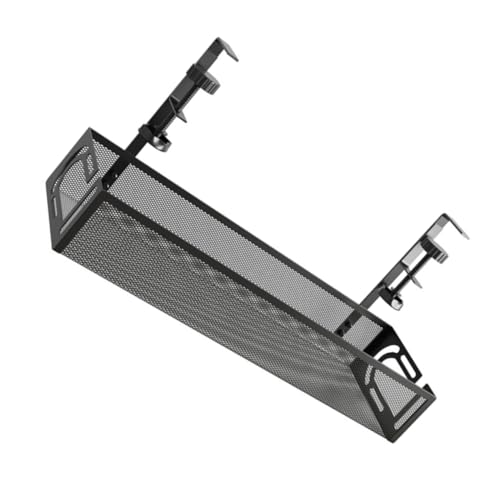 CONGARTENO Untertisch Kabelmanagement Organizer Kabelkorb für Schreibtisch ohne Bohren Multifunktionales Stauraum für Kabel Steckdosen Ordentliche von CONGARTENO