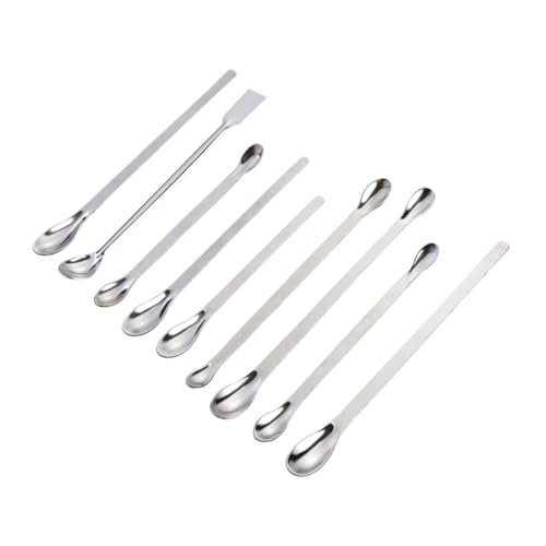 CONGARTENO Verdickter Medizinlöffel Mittel geschlitzt Schöpflöffel Mischen Laborspatel spachtel Probenspatel Laborlöffel Labormesslöffel Probenlöffel aus Edelstahl kleiner Metallspatel Silber CONGARTENO Verdickter Medizinlöffel Mittel geschlitzt Schöpflöffel Mischen Laborspatel spachtel Probenspatel Laborlöffel Labormesslöffel Probenlöffel aus Edelstahl kleiner Metallspatel Silber von CONGARTENO