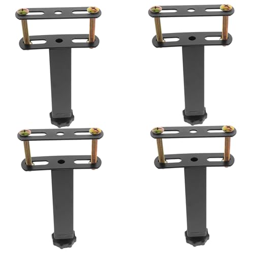 CONGARTENO Verstellbare Möbelbeine Set Teilig Schwarz Verbindungsstücke für Sofa Bett und Schrank rutschfest und Robust Einfache Montage für DIY Möbelprojekte von CONGARTENO