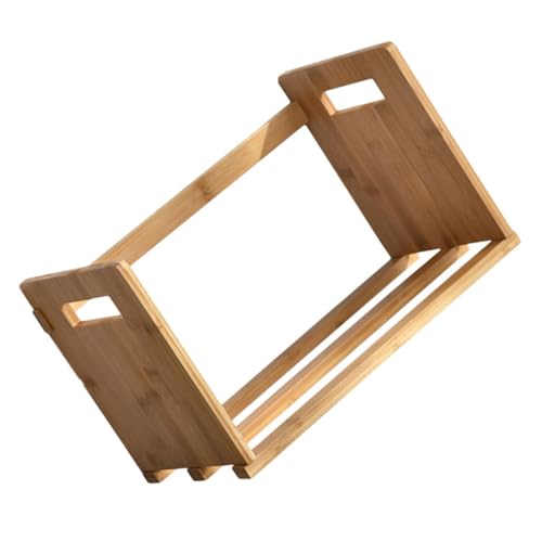CONGARTENO Verstellbares Ausziehbares Holz Book Holder Desktop Regal mit Schraubenverstärkung Doppeltem Griff Kompakt für Büro Zuhause Schule Flexibler Organizer für Bücher und CONGARTENO Verstellbares Ausziehbares Holz Book Holder Desktop Regal mit Schraubenverstärkung Doppeltem Griff Kompakt für Büro Zuhause Schule Flexibler Organizer für Bücher und von CONGARTENO