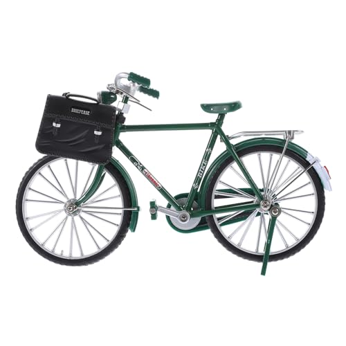 CONGARTENO Vintage DIY Fahrrad Modell Selbstmontierbar Kleines Grünes Dekoratives Miniatur Fahrrad Kreatives Bastelspielzeug für Handwerkliche Freizeitgestaltung von CONGARTENO