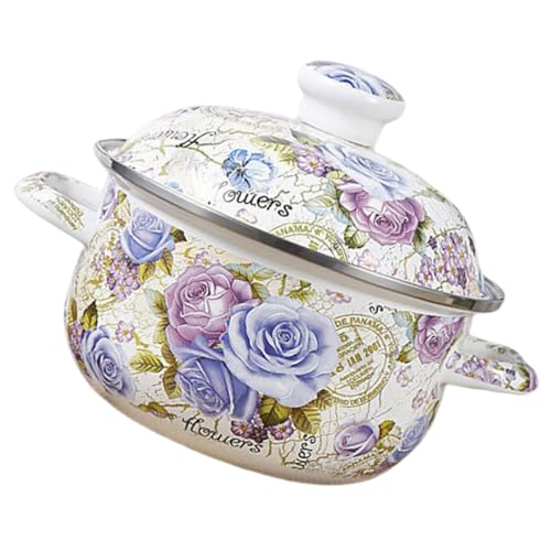 CONGARTENO Vintage Emaille Schmortopf mit Deckel Dicker Emaillierter Suppentopf für Herd Induktion Säurebeständig Langlebig Vielseitig für Suppe Schmorgerichte CONGARTENO Vintage Emaille Schmortopf mit Deckel Dicker Emaillierter Suppentopf für Herd Induktion Säurebeständig Langlebig Vielseitig für Suppe Schmorgerichte von CONGARTENO