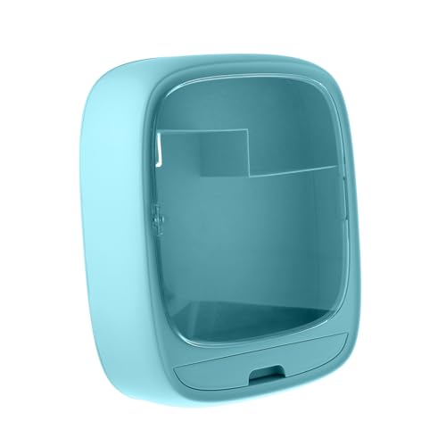 CONGARTENO Wandhängendes Aufbewahrungsregal Badezimmer ohne Bohren Multifunktionales Kosmetik Organizer Regal Platzsparend Einfache Montage Blau von CONGARTENO