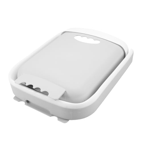 CONGARTENO Wandmontierter Faltbarer Müllbehälter Kunststoff Abfalleimer mit Klappfunktion für Haushalt Küche Platzsparend mit Trocken Nassmülltrennung von CONGARTENO