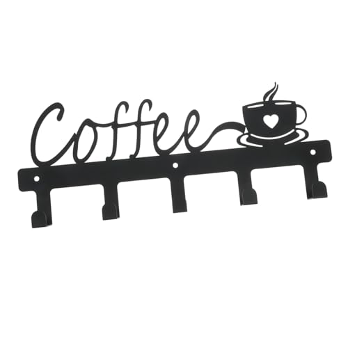 CONGARTENO Wandmontierter Tassenhalter aus Regal für Tassen Becher Utensilien Handtücher zur Aufbewahrung und Trocknung ohne Wandbohren und Stilvolles Design für Küche und Wohnzimmer von CONGARTENO
