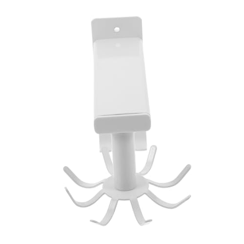 CONGARTENO Wandmontierter Utensilienhalter mit Drehbaren Haken aus Aluminium Platzsparendes Küchen Badezimmer organizer Regal Multifunktionaler Hängehalter für Besteck Tassen Handtücher und von CONGARTENO