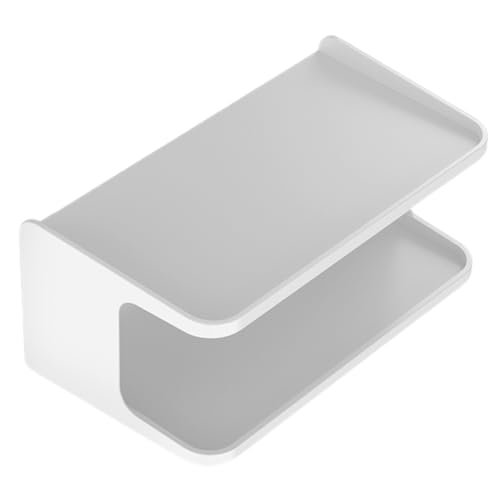 CONGARTENO Wandregal Doppel Layer Badezimmer Organizer Selbstklebendes Wandregal für Bad Wohnzimmer Robustes Material Design für Persönlichen Stauraum Weiß CONGARTENO Wandregal Doppel Layer Badezimmer Organizer Selbstklebendes Wandregal für Bad Wohnzimmer Robustes Material Design für Persönlichen Stauraum Weiß von CONGARTENO
