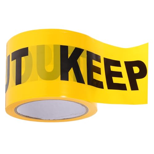 CONGARTENO Warnband Gelb Non adhäsiv Absperrband Sicherheitsband Warnband Für Zutritt Unbefugte Verboten Flexibel Und Auffällig Für Gefahrenhinweis von CONGARTENO