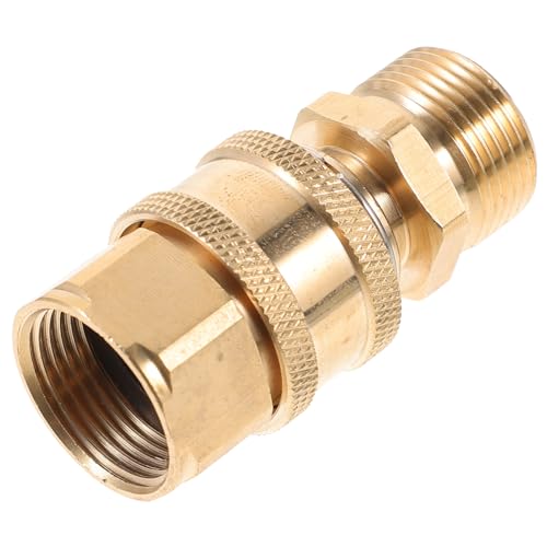 CONGARTENO Wasseranschluss Kupfer Schnellkupplung Hochdruckschlauch Adapter Gartenpumpe Ersatz Schnellverbinder für Gartenschlauch und Hochdruckreiniger von CONGARTENO