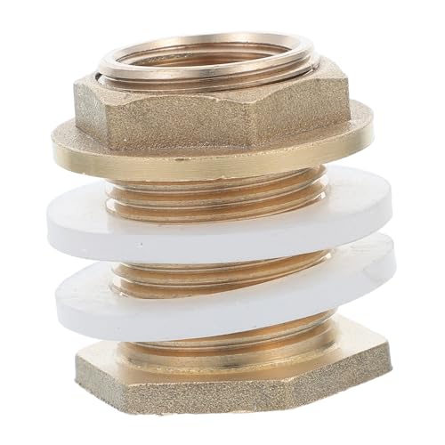 CONGARTENO Wasserschlauchanschluss aus Messing für Wassertank Robuster Adapter für Aquarien Regenwasserbehälter Pools Einfache Montage mit und Außengewinde Effiziente Entwässerung und CONGARTENO Wasserschlauchanschluss aus Messing für Wassertank Robuster Adapter für Aquarien Regenwasserbehälter Pools Einfache Montage mit und Außengewinde Effiziente Entwässerung und von CONGARTENO
