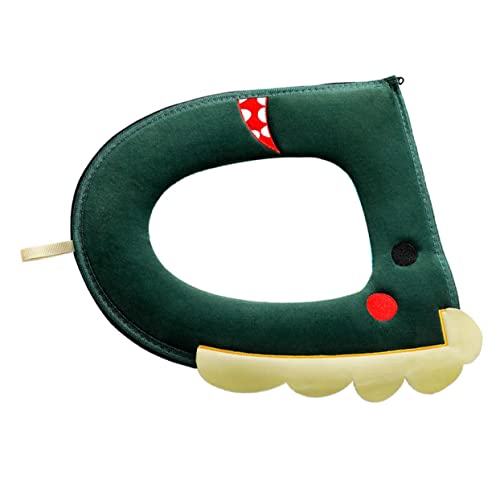 CONGARTENO Weicher Rutschfester Wc Sitzbezug aus Corduroy Cartoon Design Passend mit Reißverschluss Wärmeisolierend Waschbar für Badezimmerkomfort und Sauberkeit von CONGARTENO