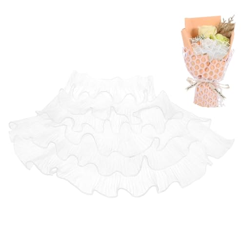 CONGARTENO Weißer Wellenförmiger Rüschenbesatz aus Polyester Plissiert Yards Vielseitig für Bekleidung Bastelarbeiten Hochzeiten und Partydekoration Langlebig und Robust CONGARTENO Weißer Wellenförmiger Rüschenbesatz aus Polyester Plissiert Yards Vielseitig für Bekleidung Bastelarbeiten Hochzeiten und Partydekoration Langlebig und Robust von CONGARTENO