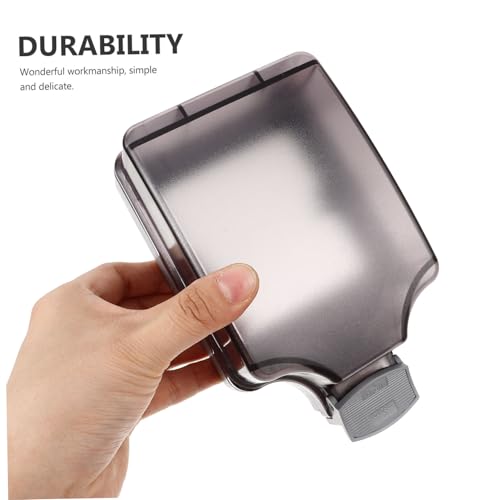 CONGARTENO Wetterfeste Outdoor Steckdosenbox mit Spritzwasserschutz Transparente Abdeckung für Garten Terrasse Garage Vielseitiger Schutzanschlusskasten von CONGARTENO