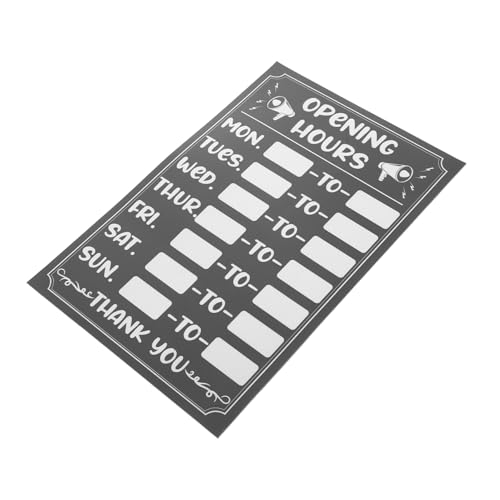 CONGARTENO Wiederbeschreibbare Geschäftsschilder mit Starkem Kleber Wetterfeste und Sonnenbeständige Aufkleber für Geschäftsöffnungszeiten Vielseitig Einsetzbar für Shops Cafés Salons und von CONGARTENO