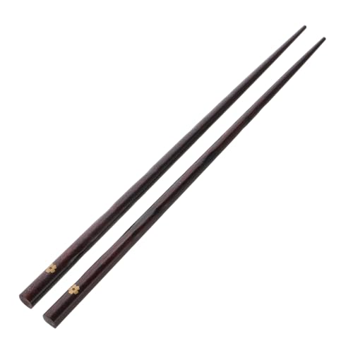 CONGARTENO Wiederverwendbare Holzstäbchen für Erwachsene und Längere Kochstäbchen mit Kirschblütenmuster für Pho Dim Sum und Miso Suppe Essstäbchen aus Holz von CONGARTENO