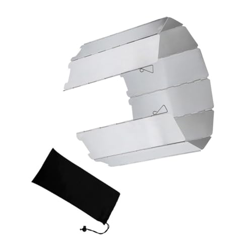 CONGARTENO Winddichter Klappbarer Herdschutz aus Langlebigem Aluminiumlegierung Praktischer Camping Windschutz für Gaskocher für Outdoor Picknick Wandern und Bbq Kompakt und Leicht Tragbar CONGARTENO Winddichter Klappbarer Herdschutz aus Langlebigem Aluminiumlegierung Praktischer Camping Windschutz für Gaskocher für Outdoor Picknick Wandern und Bbq Kompakt und Leicht Tragbar von CONGARTENO