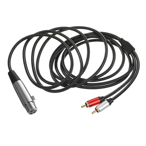 CONGARTENO Xlr Rca Audio Adapterkabel Polig Mikrofonkabel Langlebig Interferent für Tonmischpult Lautsprecher Mikrofon Studio Soundübertragung CONGARTENO Xlr Rca Audio Adapterkabel Polig Mikrofonkabel Langlebig Interferent für Tonmischpult Lautsprecher Mikrofon Studio Soundübertragung von CONGARTENO