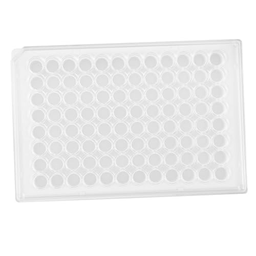 CONGARTENO Zellkulturplatte mit Deckel aus Langlebigem Kunststoff für Labor Wiederverwendbar Transparent Vielseitig Einsetzbar für Kontrolliertes Zellwachstum und Einfache Reinigung von CONGARTENO