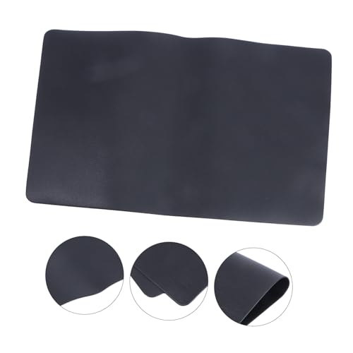 CONGARTENO wasserdichte Ölbeständige Tischmatte Rutschfestes PVC Platzset in Schwarz Hitzeisolierende Dekorative Schutzmatte für Esstisch Küche Restaurant und Festtage von CONGARTENO