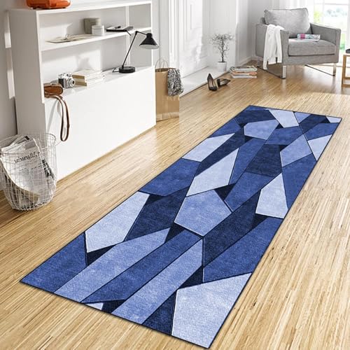 CONGCLI Küchenläufer Flur Läufer 90 x 105 cm Flachgewebe Dezent Gemustert | Teppichläufer in Vielen Größen Küchenmatte Wohnzimmerteppich für Flur Küche Wohnzimmer Diele, Eingang, C von CONGCLI