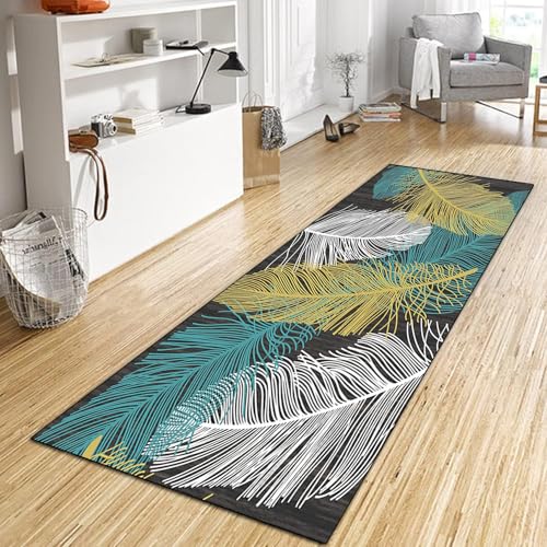 CONGCLI Wohnzimmerteppiche 82 x 140 cm Flachgewebe Dezent Gemustert | Teppichläufer in Vielen Größen Wohnzimmerteppich Kurzflor für Küche, Flur, Eingangsbereich, Esszimmer, A von CONGCLI