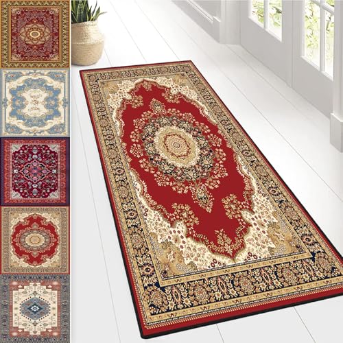 CONGCLI Wohnzimmerteppiche 96 x 420 cm Absorbierend, Dauerhaft & Antistatisch, rutschfest Pflegeleicht Küchenteppich Läufer für Flur Küche Wohnzimmer Diele, Eingang, D von CONGCLI