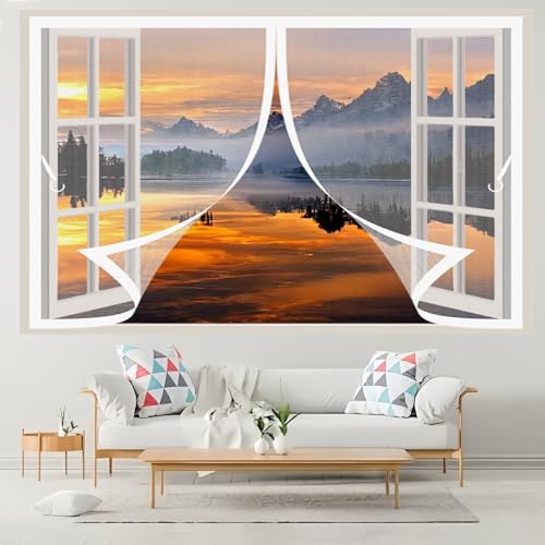 Magnetische Fliegengitter Tür 178 x 40 cm Automatisches Schließen, Klettband Oben, Nicht Kürzbar Fliegengitter Fenster für Alle Arten von Türen Und Fenstern, Weiß Magnetische Fliegengitter Tür 178 x 40 cm Automatisches Schließen, Klettband Oben, Nicht Kürzbar Fliegengitter Fenster für Alle Arten von Türen Und Fenstern, Weiß von CONGCLI