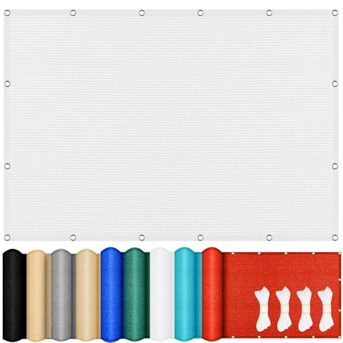 Sonnensegel Rechteckig 160 x 180 cm, Sonnenschutz Atmungsaktiv Windschutz, Reißfest, Sonnenschutz Segel Sonnensegel für Garten, Outdoor, Balkon, Weiß Sonnensegel Rechteckig 160 x 180 cm, Sonnenschutz Atmungsaktiv Windschutz, Reißfest, Sonnenschutz Segel Sonnensegel für Garten, Outdoor, Balkon, Weiß von CONGCLI