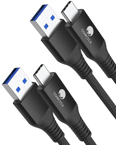 CONMDEX 2 Stück USB C Schnellladekabel 10Gbit/s Daten USB A Android Auto Kabel QC3.0 3.1A Datenübertragungs Kabel USB3.2 Gen2 für Samsung S23/S22/S21 Note20 Galaxy Z Flip4 Pixel 7 1M/3.3ft-Schwarz CONMDEX 2 Stück USB C Schnellladekabel 10Gbit/s Daten USB A Android Auto Kabel QC3.0 3.1A Datenübertragungs Kabel USB3.2 Gen2 für Samsung S23/S22/S21 Note20 Galaxy Z Flip4 Pixel 7 1M/3.3ft-Schwarz von CONMDEX