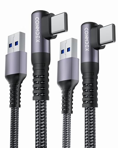 CONMDEX 2Pack USB 3.1 Gen 2 Kabel 90 Grad 1M 10Gbit/s Datenkabel USB C Android Auto Typ C Winkel QC3.0 3.1A A auf C Schnellladung für iPhone 16 Pro Max Samsung Note20 Galaxy S23/S22/S21 Z Fold6 CONMDEX 2Pack USB 3.1 Gen 2 Kabel 90 Grad 1M 10Gbit/s Datenkabel USB C Android Auto Typ C Winkel QC3.0 3.1A A auf C Schnellladung für iPhone 16 Pro Max Samsung Note20 Galaxy S23/S22/S21 Z Fold6 von CONMDEX