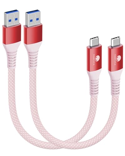 CONMDEX USB C Kabel Kurz 20cm/0.2M 2Stück 10Gbps USB3.1 Gen2 Datenkabel Typ C Android Auto QC3.0 3.1A USB A auf C Schnellladegerät für Samsung Note20 Galaxy S23/S22 Z Flip 5 Tab S9 Pixel 8 Pro Rot CONMDEX USB C Kabel Kurz 20cm/0.2M 2Stück 10Gbps USB3.1 Gen2 Datenkabel Typ C Android Auto QC3.0 3.1A USB A auf C Schnellladegerät für Samsung Note20 Galaxy S23/S22 Z Flip 5 Tab S9 Pixel 8 Pro Rot von CONMDEX